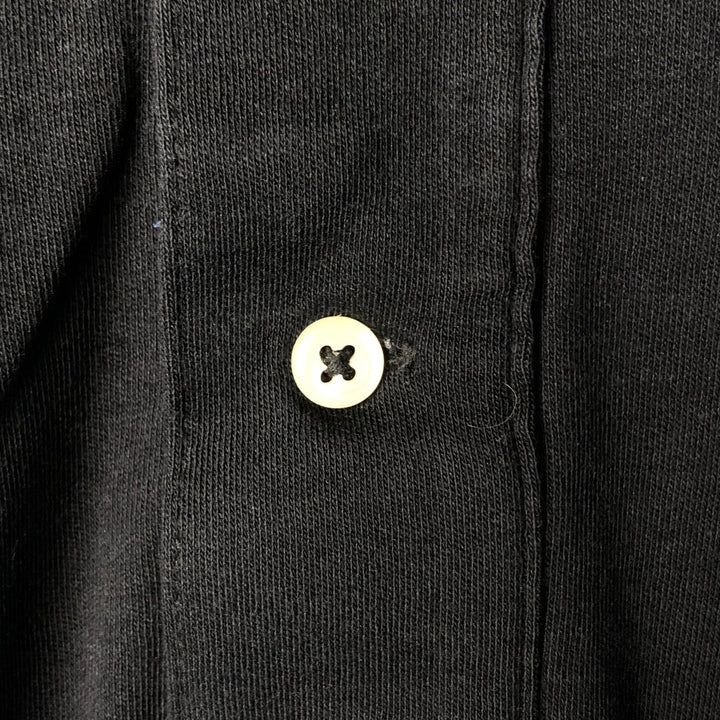 Ralph Lauren POLO by Ralph Lauren long sleeve polo shirt, men's size M cotton black type Vintage Second Hand