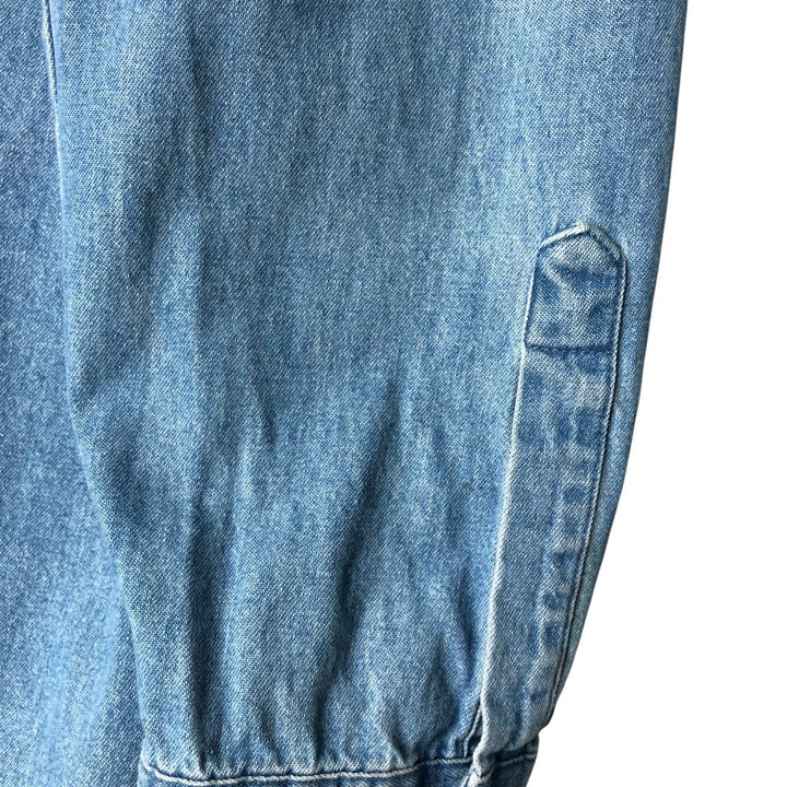 Dickies Long Sleeve Button Down Denim Shirt, Men's Size L cotton blue type Vintage Second Hand