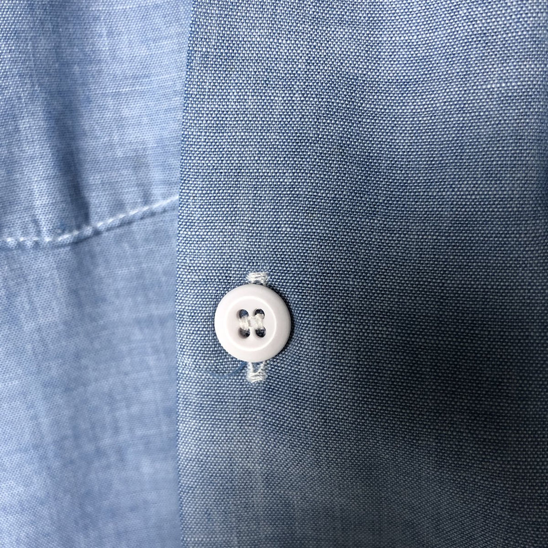 Vintage 80s-90'S Dickies Long Sleeve Chambray Shirt, Men's Size L unclear blue type Vintage Second Hand