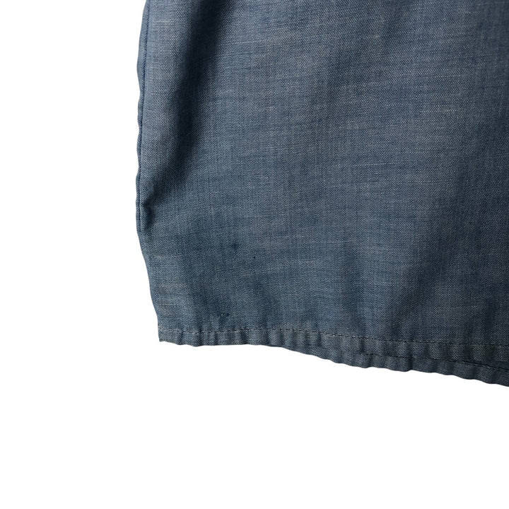 Vintage 80s-90'S Dickies Long Sleeve Chambray Shirt, Men's Size L unclear blue type Vintage Second Hand