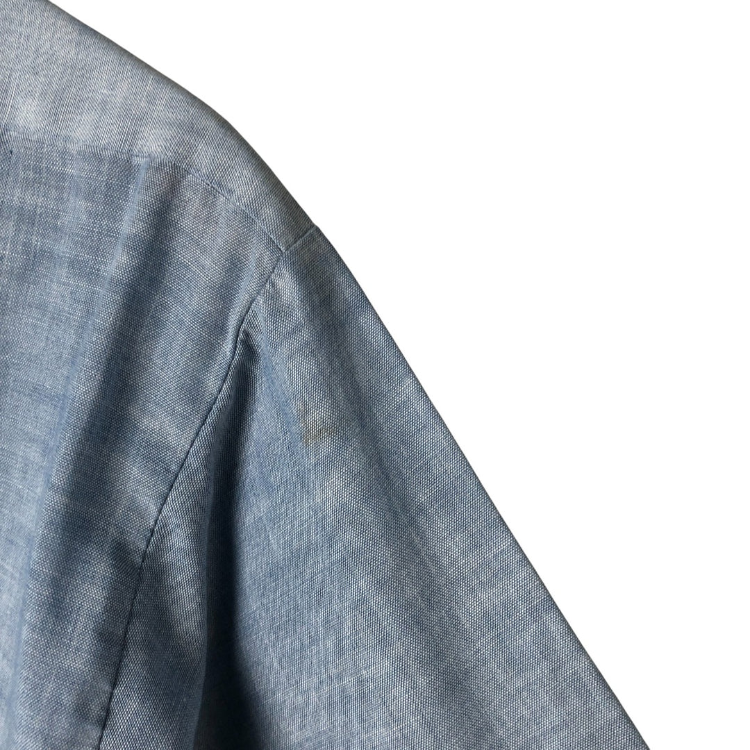 Vintage 80s-90'S Dickies Long Sleeve Chambray Shirt, Men's Size L unclear blue type Vintage Second Hand