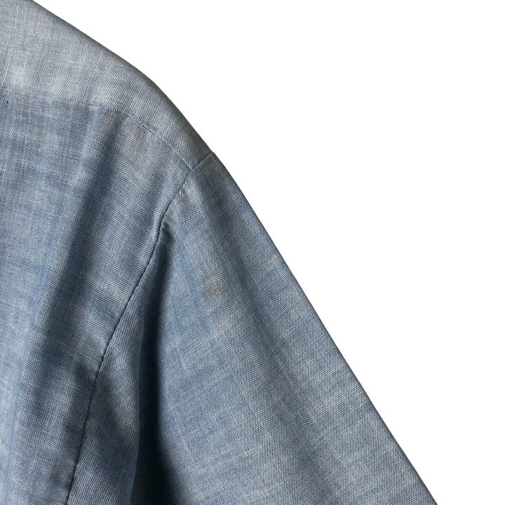 Vintage 80s-90'S Dickies Long Sleeve Chambray Shirt, Men's Size L unclear blue type Vintage Second Hand