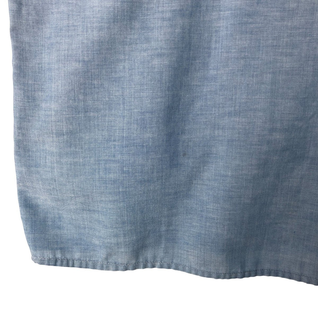 Vintage 80s-90'S Dickies Long Sleeve Chambray Shirt, Men's Size L unclear blue type Vintage Second Hand