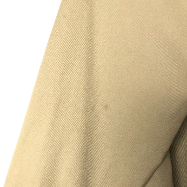 Vintage 80s-90'S Dickies long-sleeved work shirt, Made in USA, Men's size M polyester Khaki type Vintage Second Hand