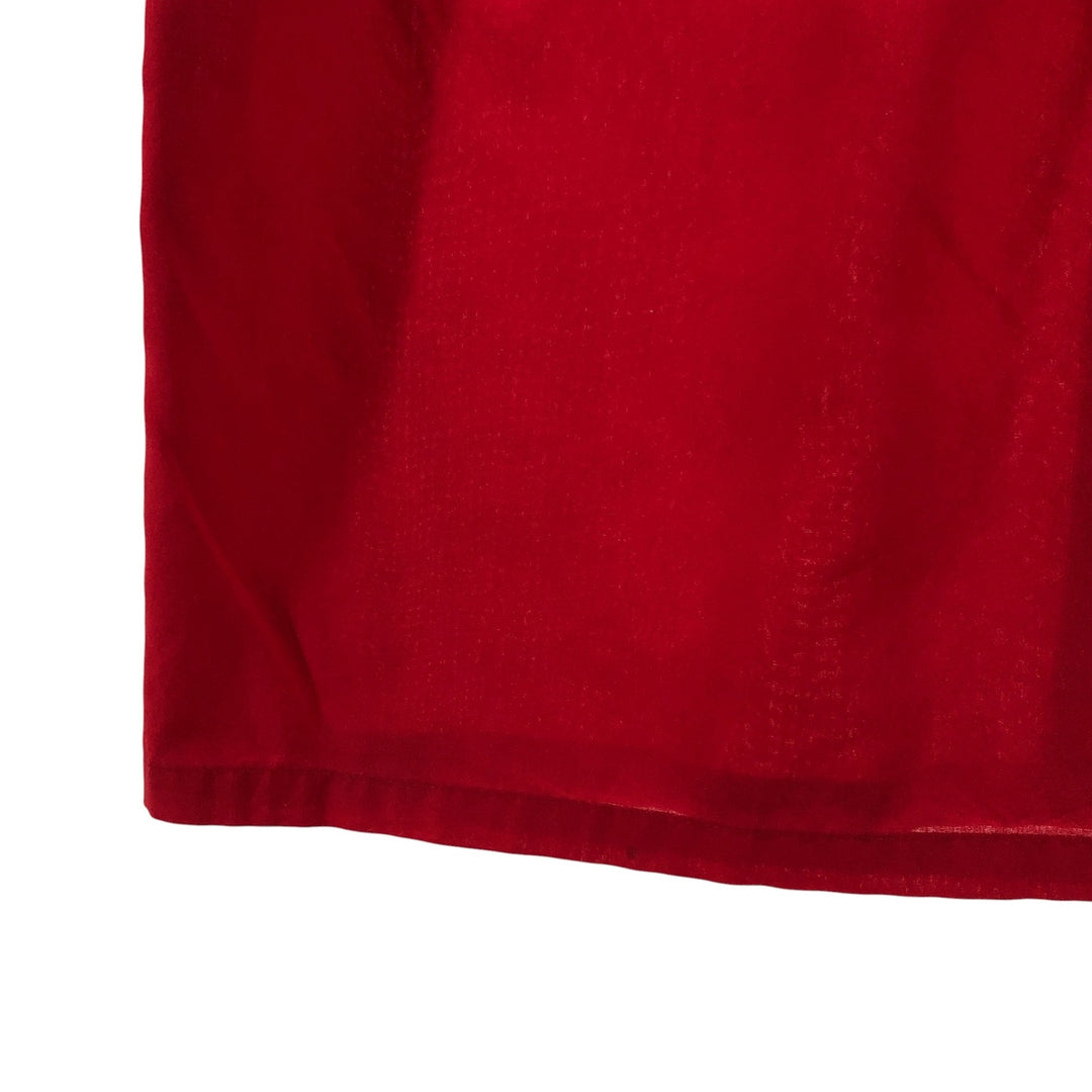 Hilton HILTON Open Collar Bowling Shirt, Box Shirt, Men's Size L cotton red type Vintage Second Hand