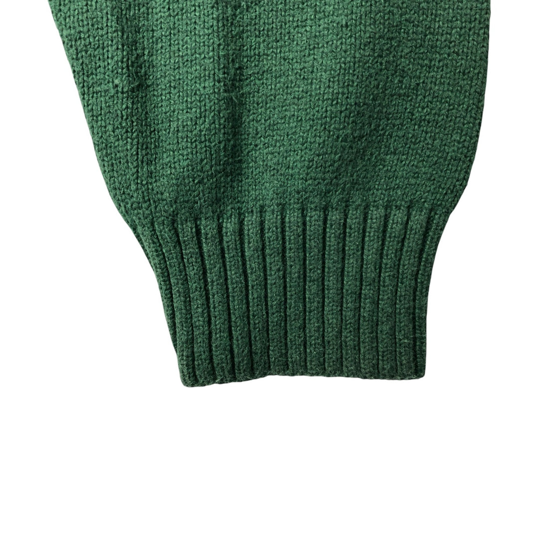 Ralph Lauren POLO RALPH LAUREN Cotton knit half zip sweater Men's XL size cotton green type Vintage Second Hand