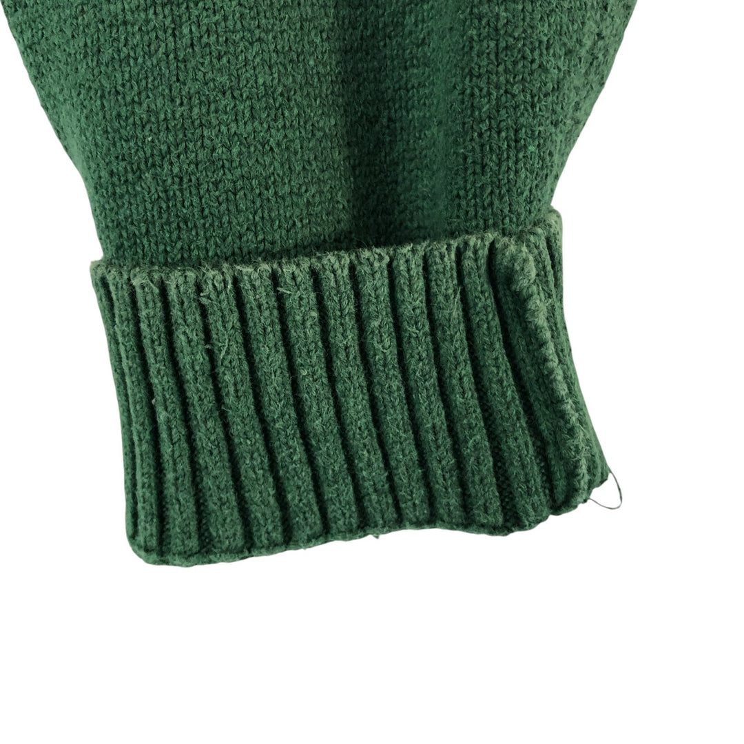 Ralph Lauren POLO RALPH LAUREN Cotton knit half zip sweater Men's XL size cotton green type Vintage Second Hand