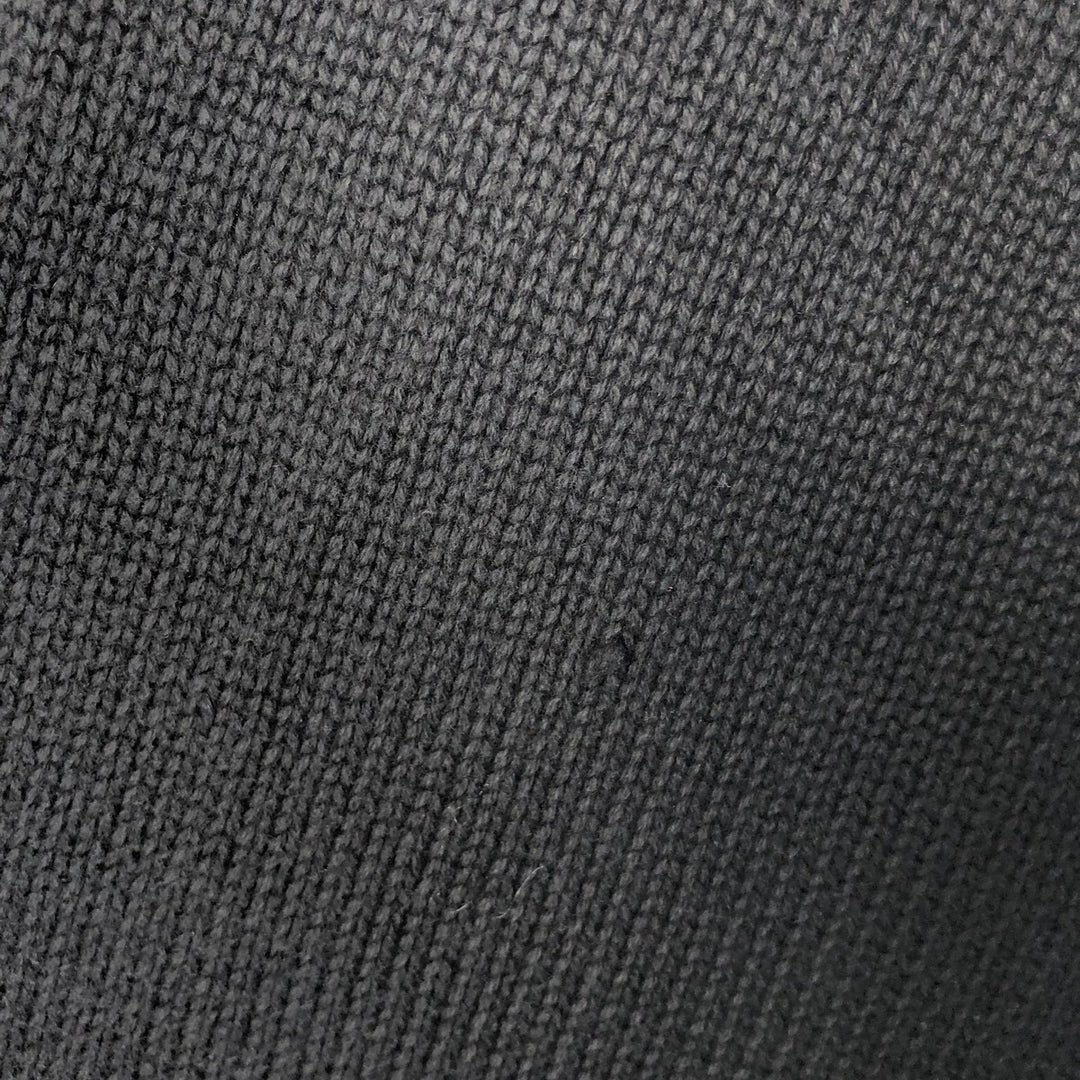 90s-00'S LLBean Cotton Knit Half-Zip Sweater, Men's Size L, Vintage cotton black type Vintage Second Hand