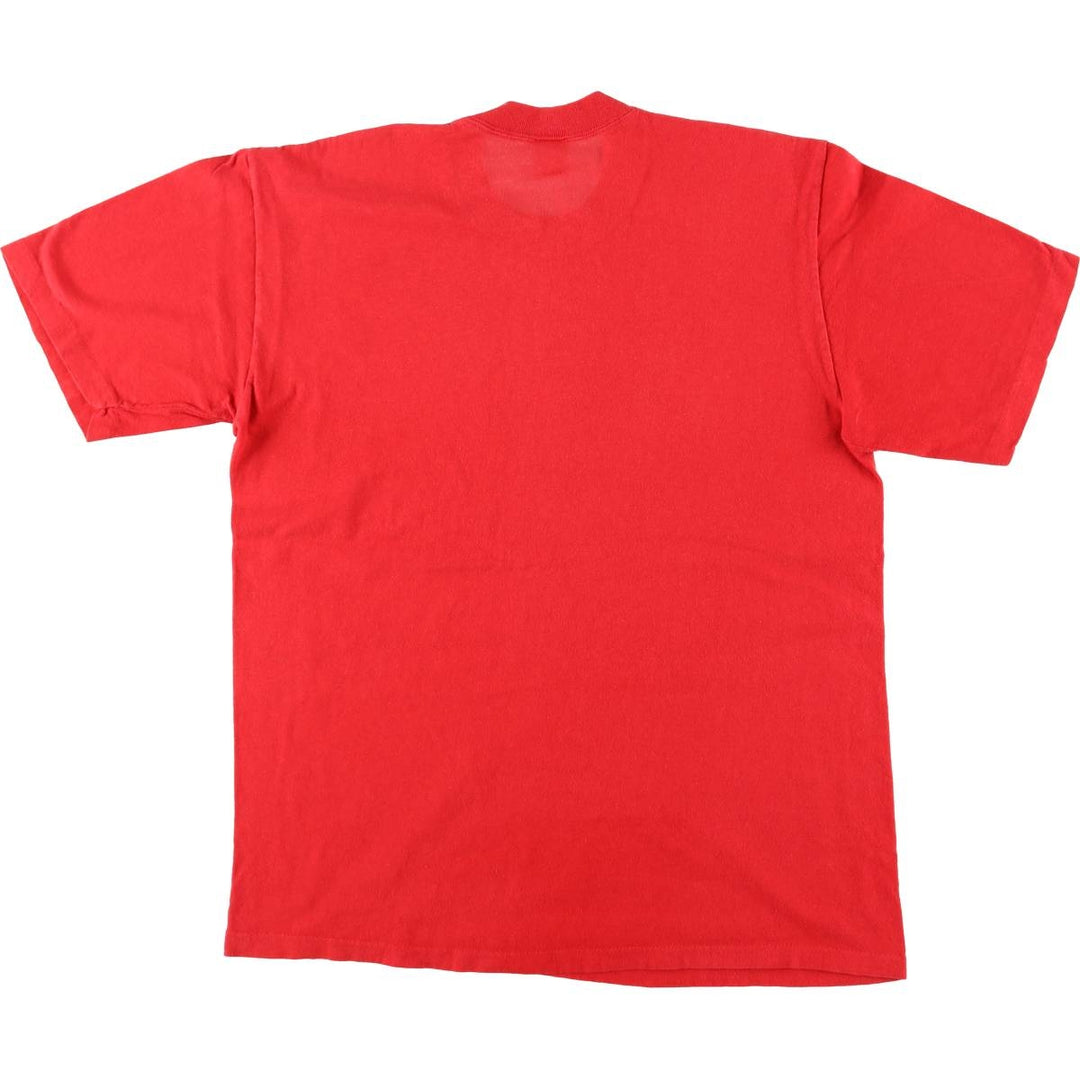 Vintage 90'S STEDMAN HI CRU Printed T-Shirt, Made in USA, Men's Size L cotton red type Vintage Second Hand