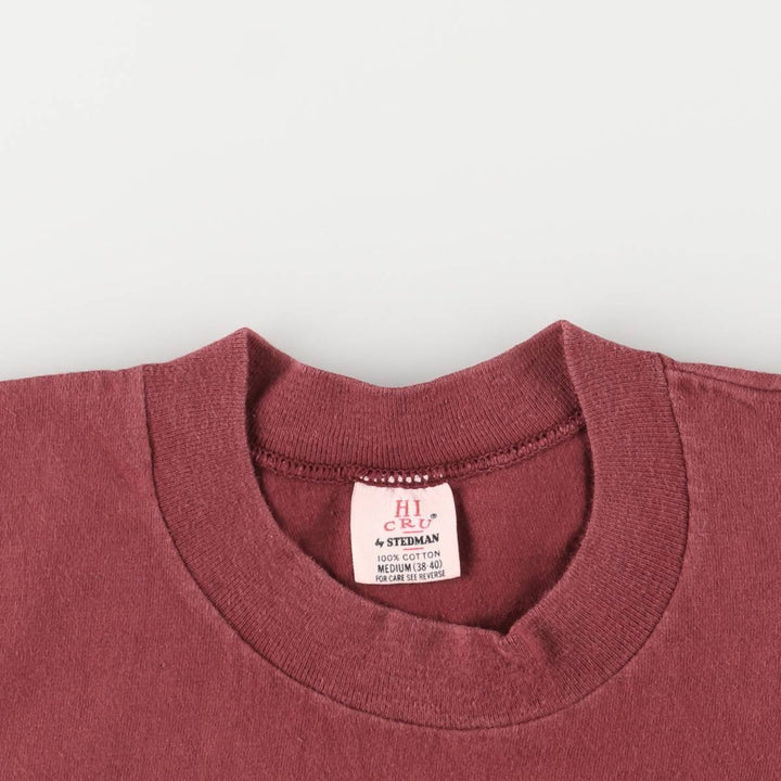 Vintage 90'S STEDMAN HI CRU Printed T-Shirt, Made in USA, Men's Size Medium cotton red type reddish brown Vintage Second Hand