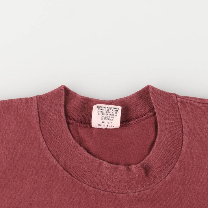 Vintage 90'S STEDMAN HI CRU Printed T-Shirt, Made in USA, Men's Size Medium cotton red type reddish brown Vintage Second Hand