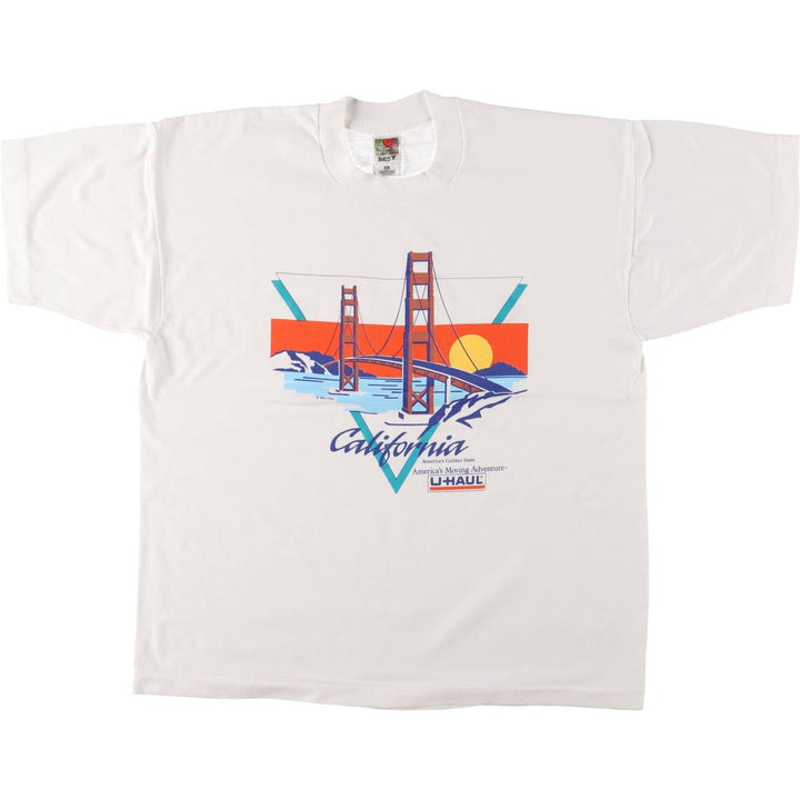 Fruit of the Loom Best Print T-Shirt, Made in USA, Men's XL cotton white type Vintage Second Hand