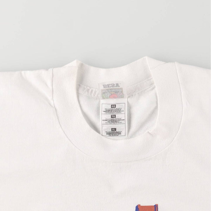 Fruit of the Loom Best Print T-Shirt, Made in USA, Men's XL cotton white type Vintage Second Hand