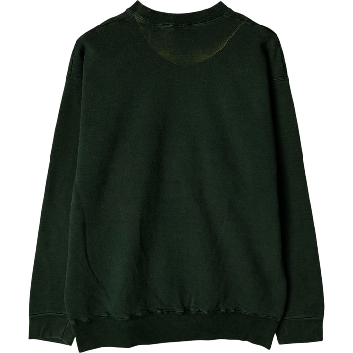 2000'S Fruit of the Loom Heavy Cotton College Sweatshirt, Men's Size XL cotton green type Vintage Second Hand
