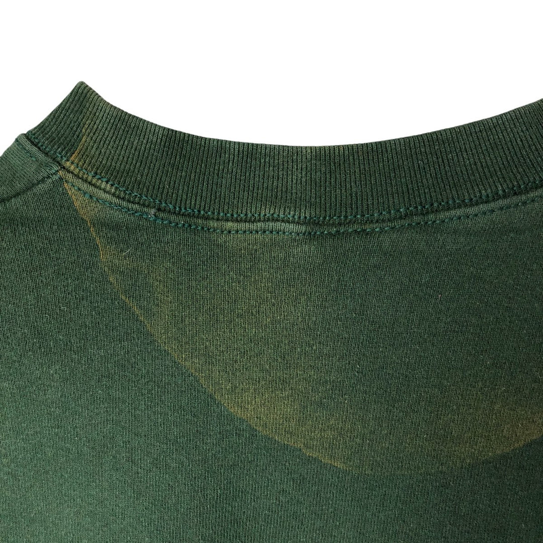 2000'S Fruit of the Loom Heavy Cotton College Sweatshirt, Men's Size XL cotton green type Vintage Second Hand