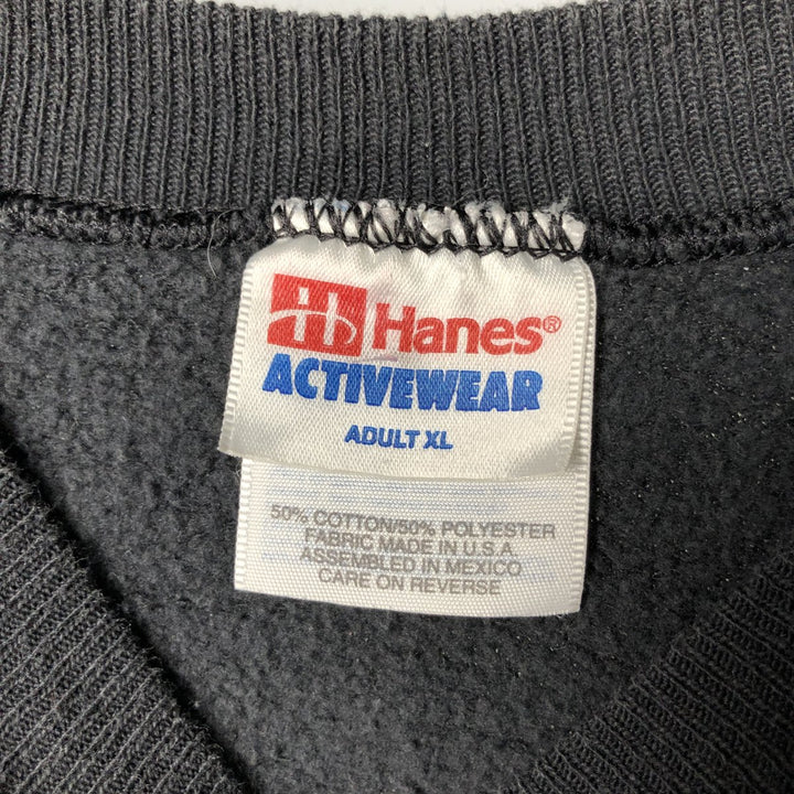 Vintage 1990'S Hanes Activewear Iowa University College Sweatshirt, Men's Size XL cotton black type Vintage Second Hand