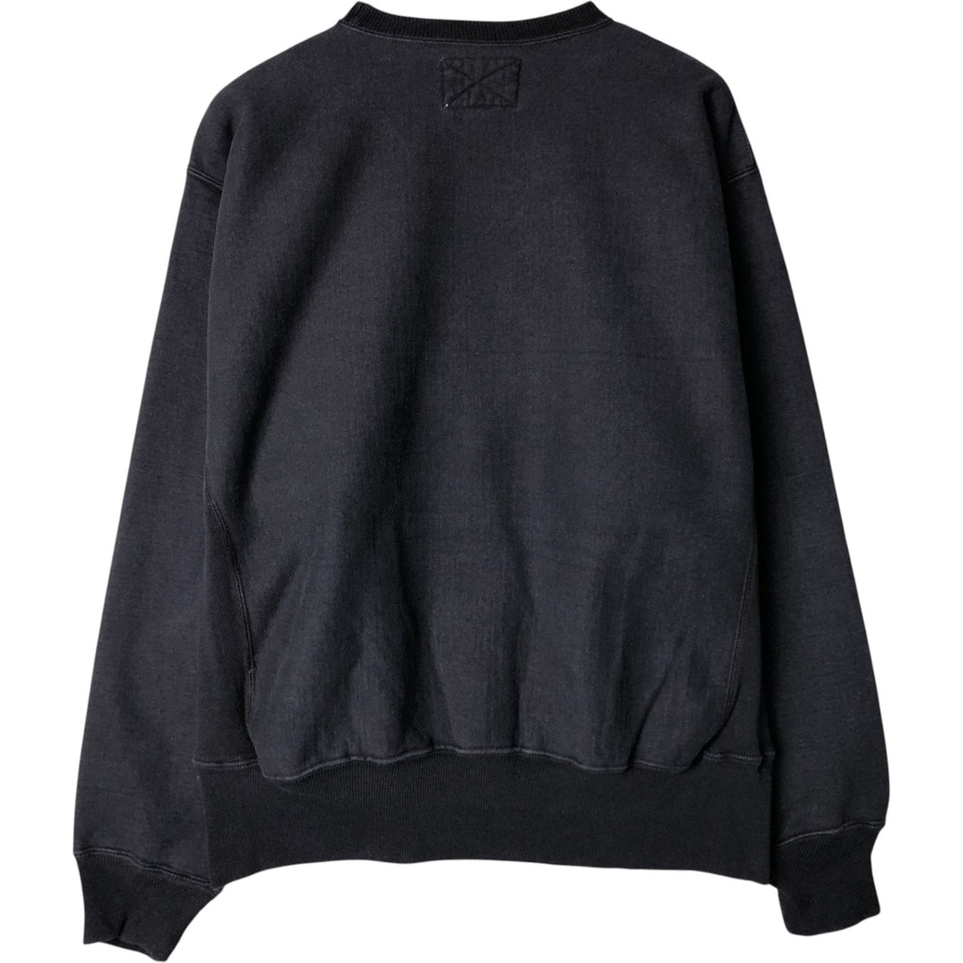 2000'S Steve & Barries College Sweatshirt (Men's Size L) cotton navy blue type Vintage Second Hand