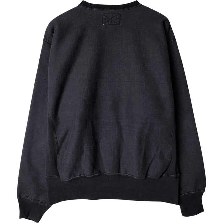 2000'S Steve & Barries College Sweatshirt (Men's Size L) cotton navy blue type Vintage Second Hand