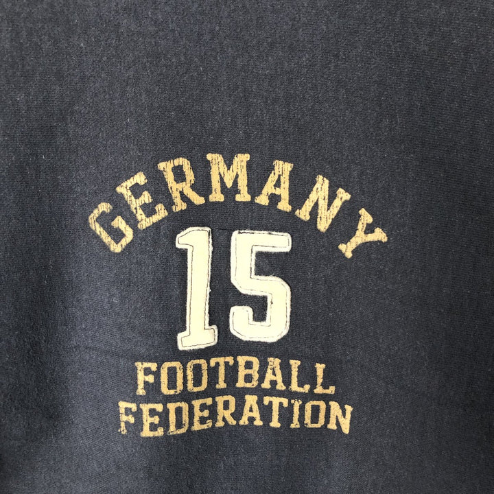 2000'S Steve & Barries College Sweatshirt (Men's Size L) cotton navy blue type Vintage Second Hand