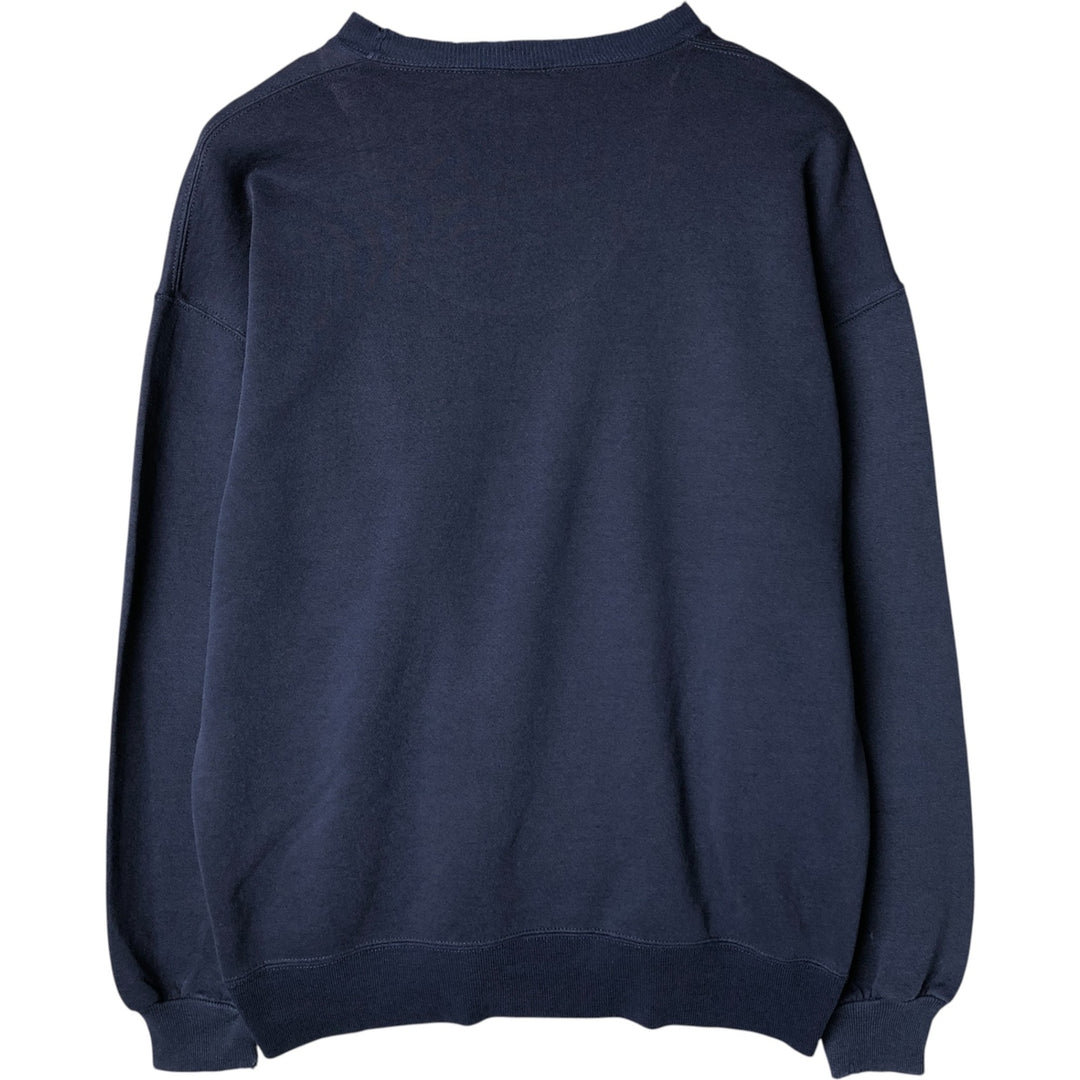 90'S Russell College Sweatshirt, Made in USA, Men's XXL, Vintage cotton navy blue type Vintage Second Hand