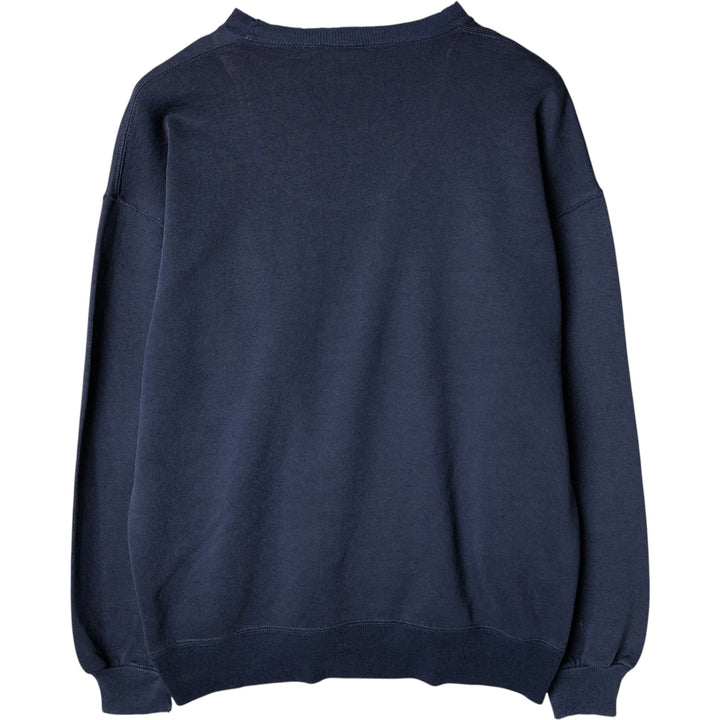 90'S Russell College Sweatshirt, Made in USA, Men's XXL, Vintage cotton navy blue type Vintage Second Hand
