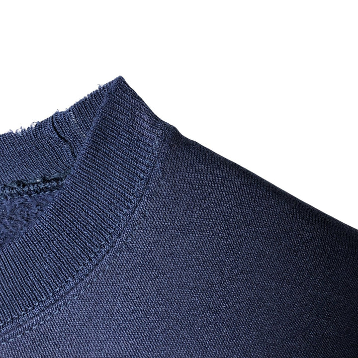 90'S Russell College Sweatshirt, Made in USA, Men's XXL, Vintage cotton navy blue type Vintage Second Hand