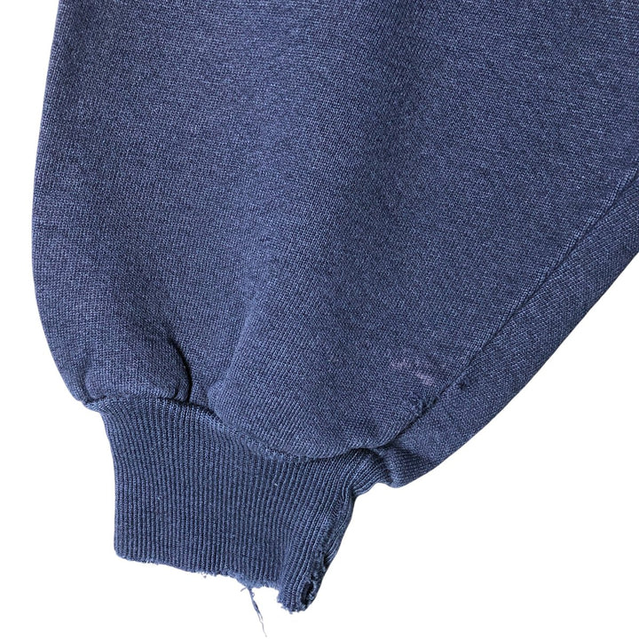 90'S Russell College Sweatshirt, Made in USA, Men's XXL, Vintage cotton navy blue type Vintage Second Hand