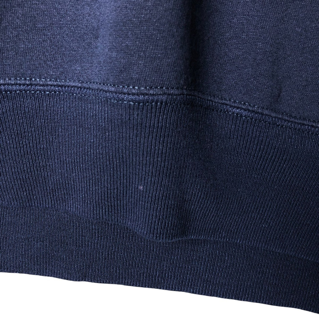 90'S Russell College Sweatshirt, Made in USA, Men's XXL, Vintage cotton navy blue type Vintage Second Hand