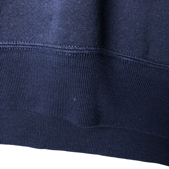 90'S Russell College Sweatshirt, Made in USA, Men's XXL, Vintage cotton navy blue type Vintage Second Hand