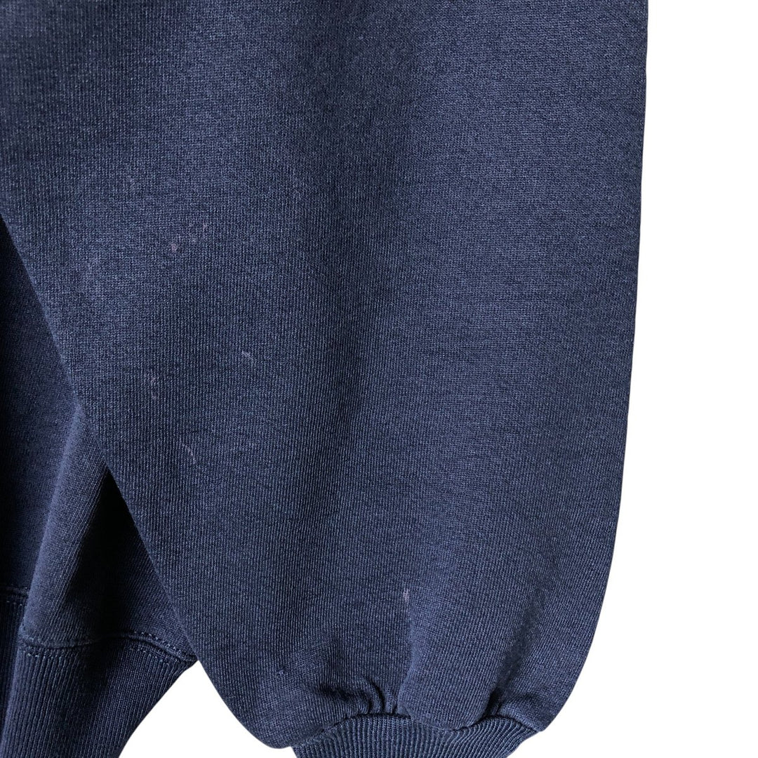 90'S Russell College Sweatshirt, Made in USA, Men's XXL, Vintage cotton navy blue type Vintage Second Hand