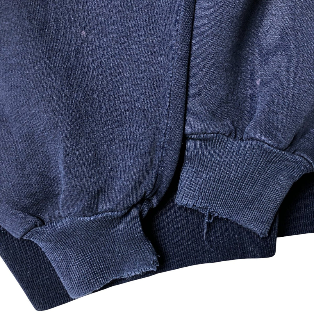 90'S Russell College Sweatshirt, Made in USA, Men's XXL, Vintage cotton navy blue type Vintage Second Hand