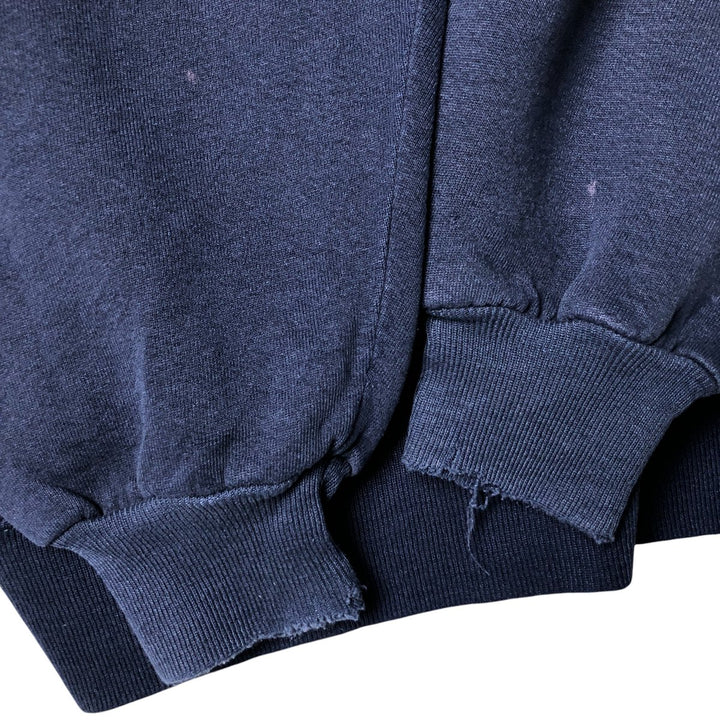 90'S Russell College Sweatshirt, Made in USA, Men's XXL, Vintage cotton navy blue type Vintage Second Hand