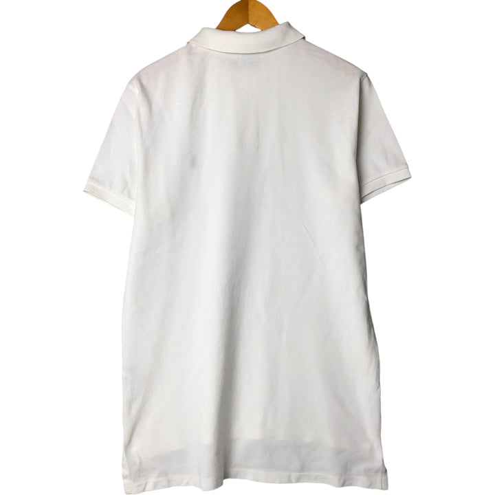 Ralph Lauren POLO by Ralph Lauren CUSTOM FIT short sleeve polo shirt, men's size L cotton white type Vintage Second Hand
