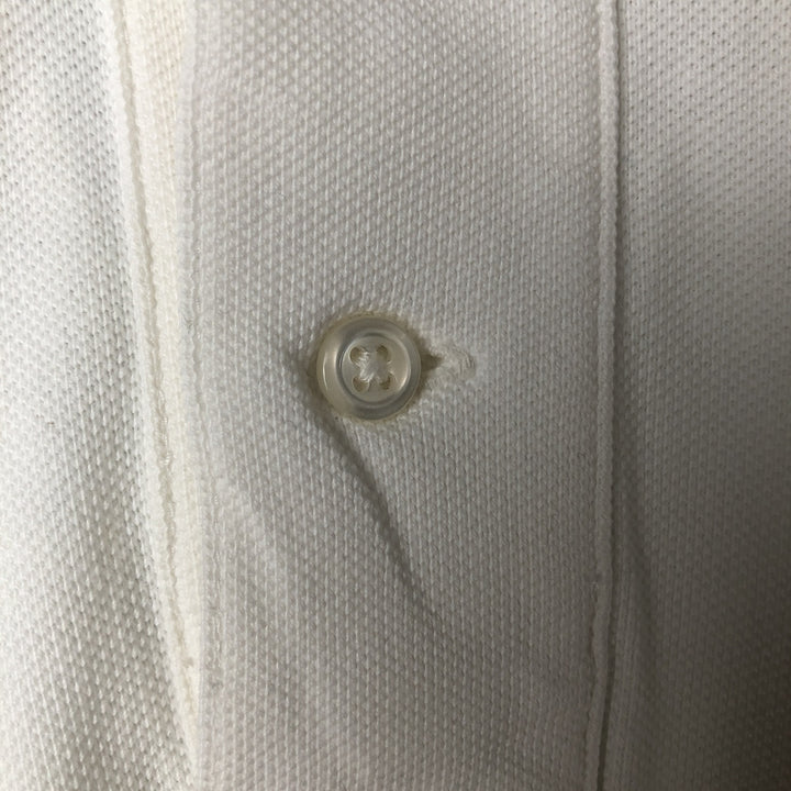 Ralph Lauren POLO by Ralph Lauren CUSTOM FIT short sleeve polo shirt, men's size L cotton white type Vintage Second Hand