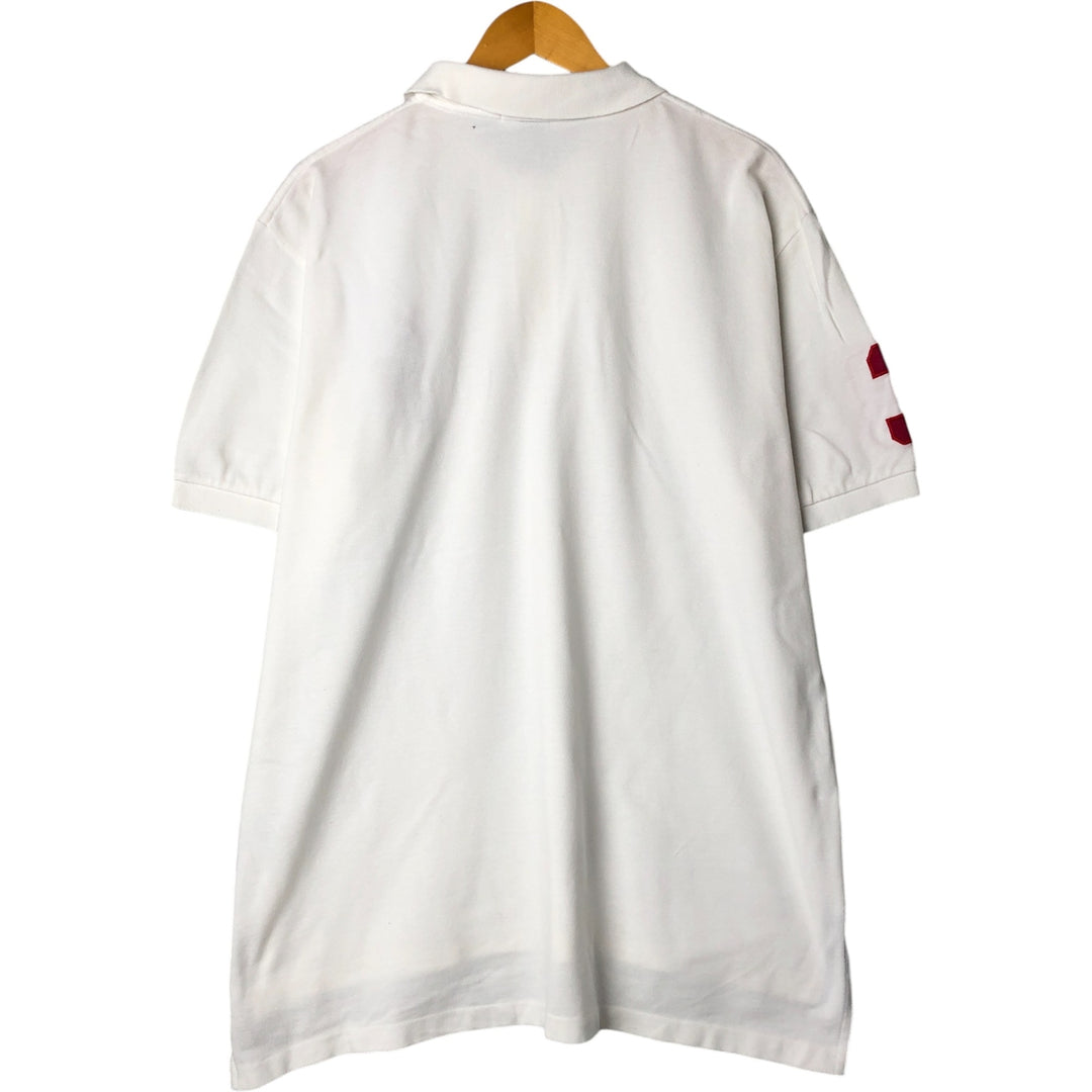 Ralph Lauren POLO by Ralph Lauren Big Pony Short Sleeve Polo Shirt Men's XL cotton white type Vintage Second Hand