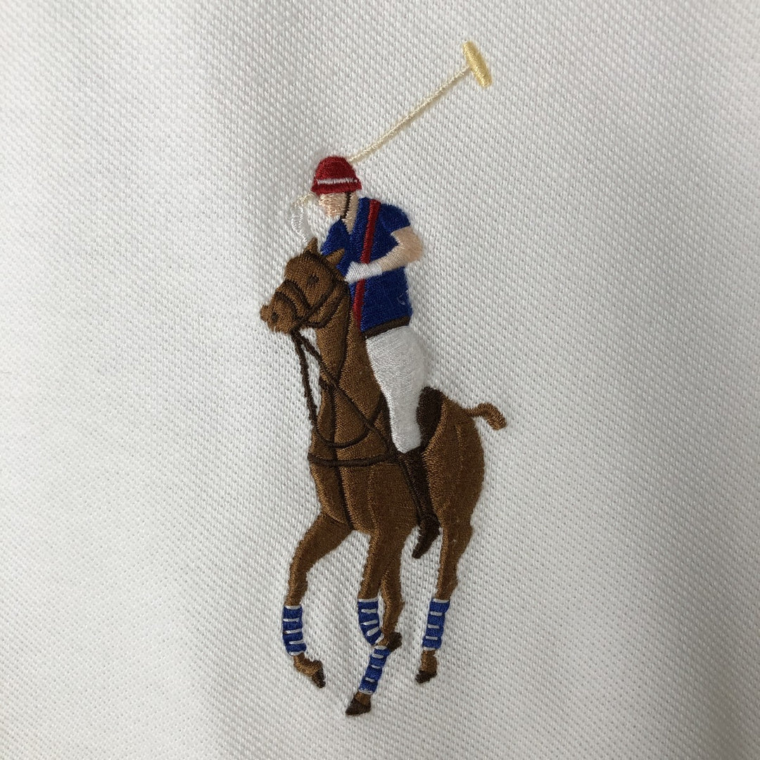 Ralph Lauren POLO by Ralph Lauren Big Pony Short Sleeve Polo Shirt Men's XL cotton white type Vintage Second Hand