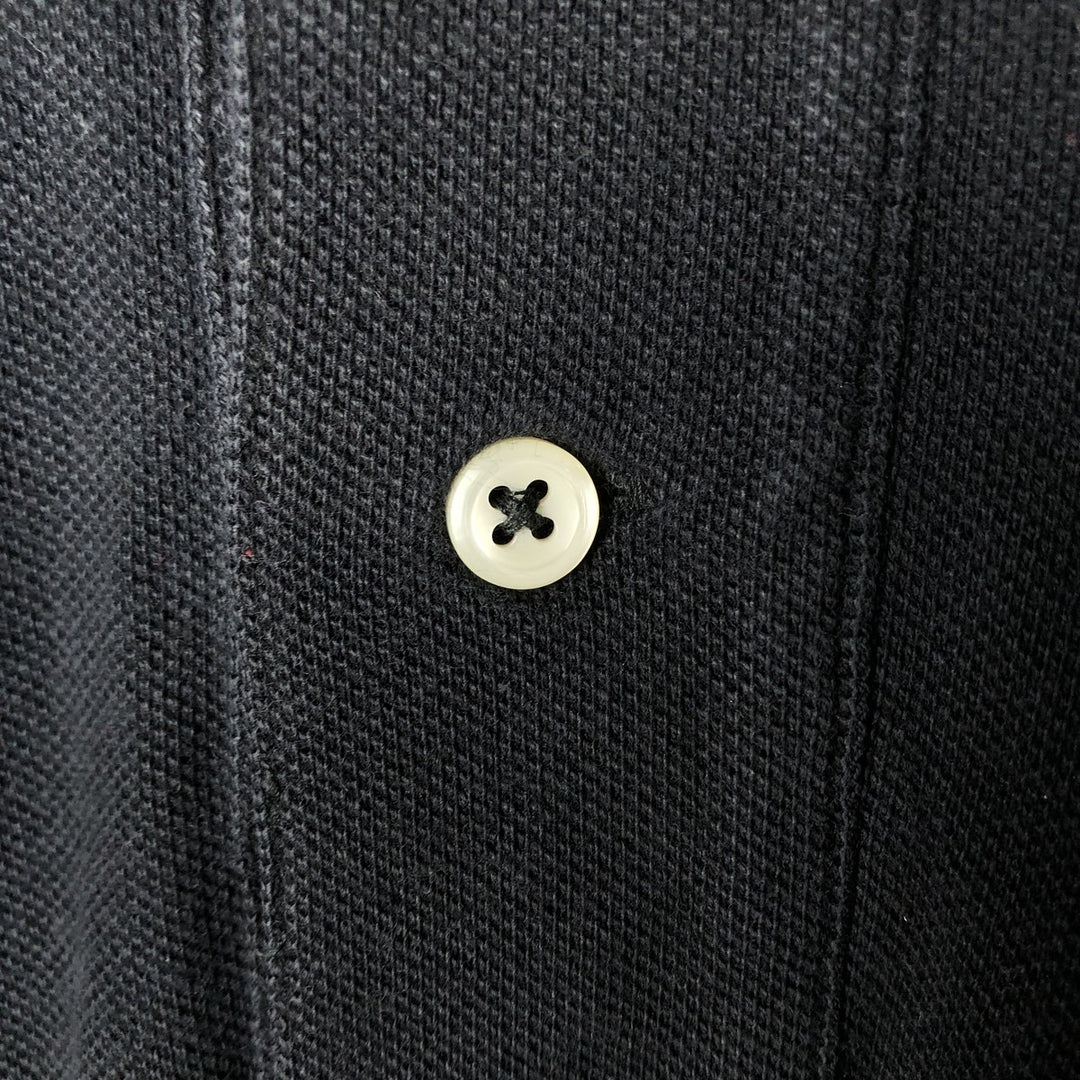 Ralph Lauren POLO by Ralph Lauren short sleeve polo shirt, men's XL size cotton black type Vintage Second Hand