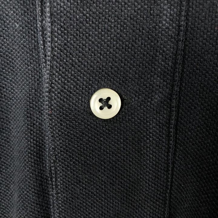 Ralph Lauren POLO by Ralph Lauren short sleeve polo shirt, men's XL size cotton black type Vintage Second Hand
