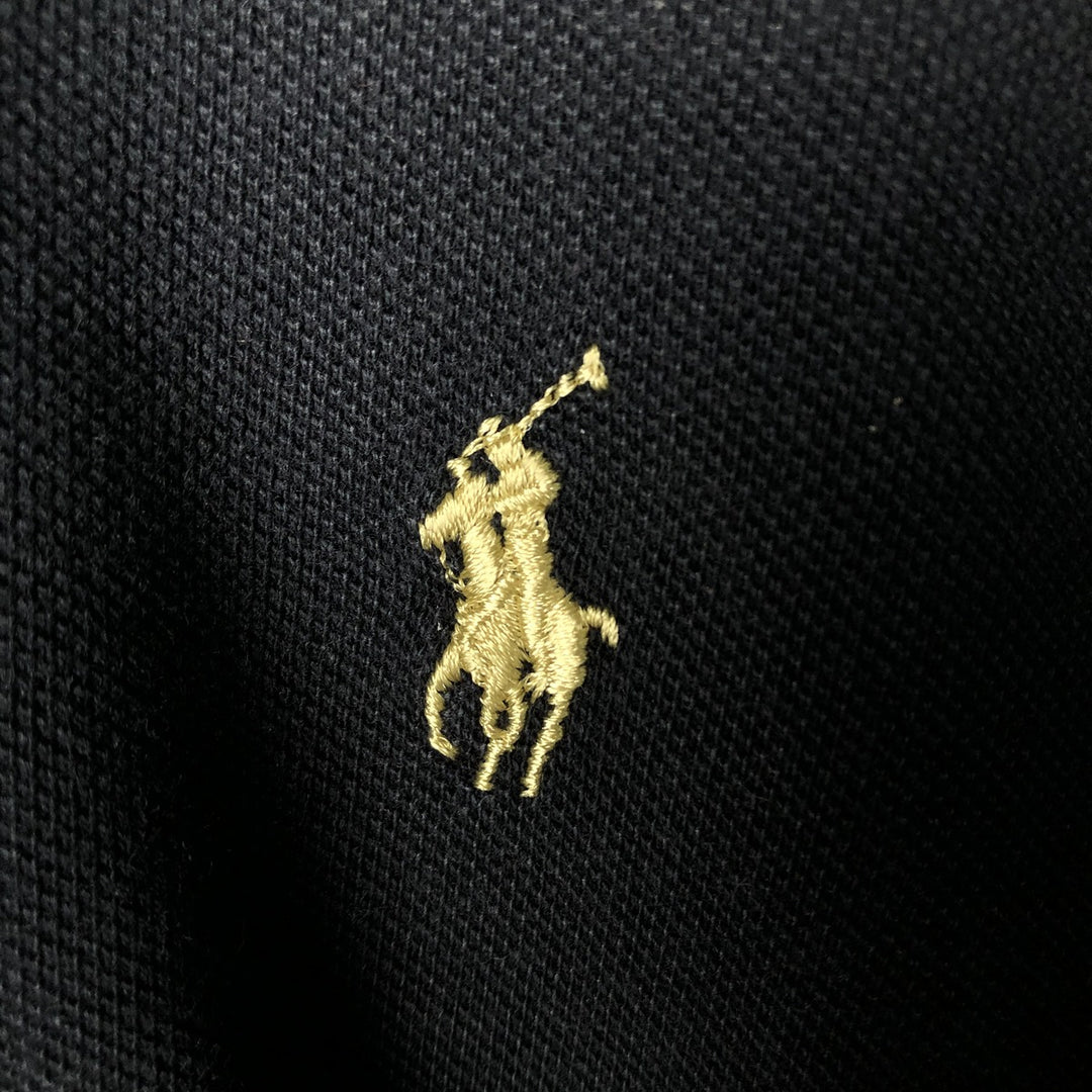 Ralph Lauren POLO by Ralph Lauren short sleeve polo shirt, men's XL size cotton black type Vintage Second Hand