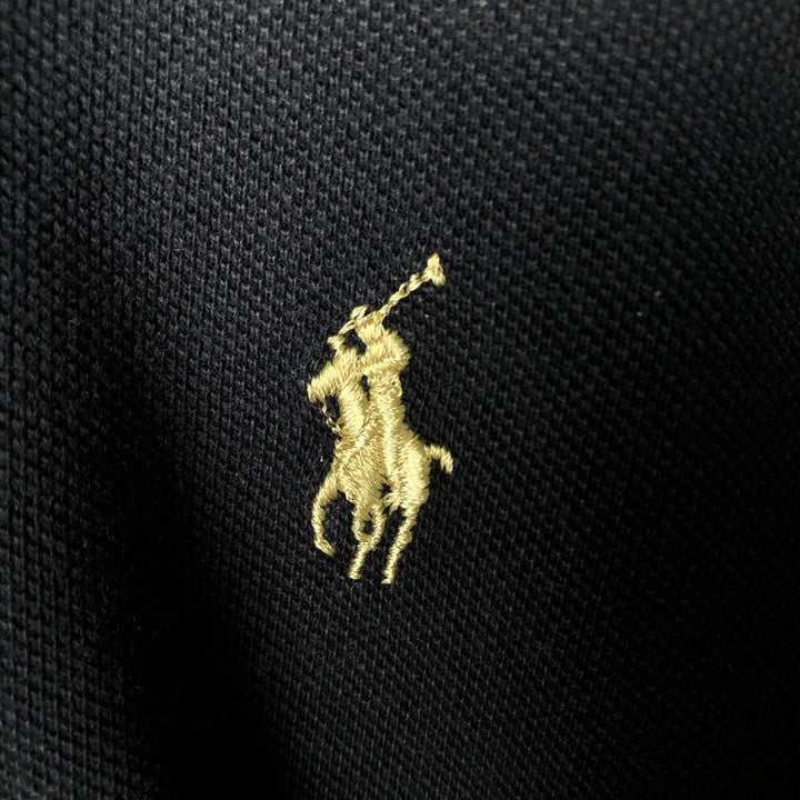 Ralph Lauren POLO by Ralph Lauren short sleeve polo shirt, men's XL size cotton black type Vintage Second Hand