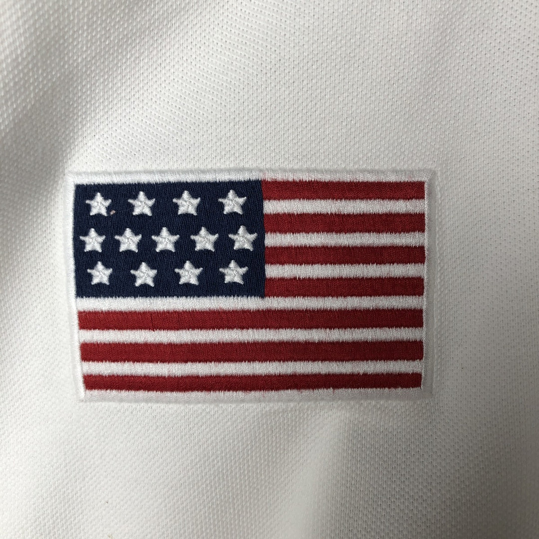 Ralph Lauren POLO by Ralph Lauren Big Pony Vancouver 2010 Olympics Short Sleeve Polo Shirt, Men's Size XL cotton pale white type Vintage Second Hand
