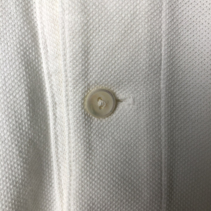 Vintage 1980'S Lacoste short-sleeved polo shirt, Made in France, Size 7, Men's XXL cotton white type Vintage Second Hand