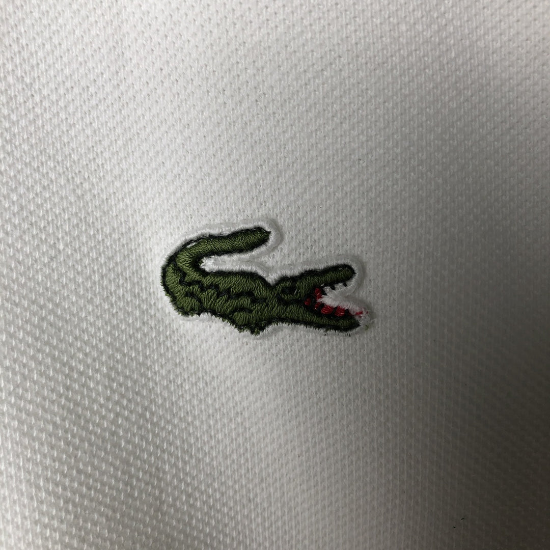 Vintage 1980'S Lacoste short-sleeved polo shirt, Made in France, Size 7, Men's XXL cotton white type Vintage Second Hand