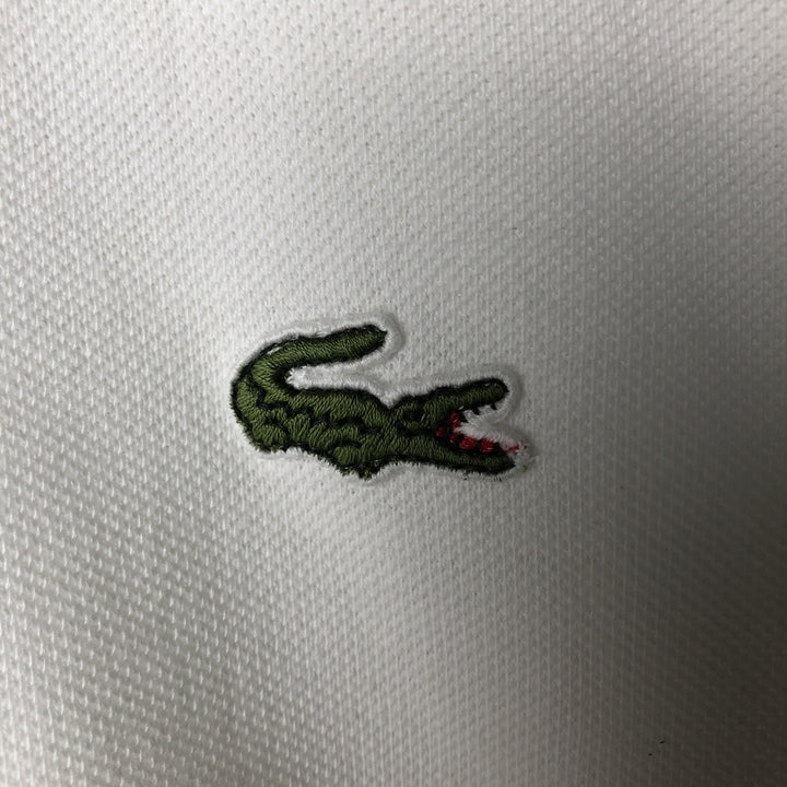 Vintage 1980'S Lacoste short-sleeved polo shirt, Made in France, Size 7, Men's XXL cotton white type Vintage Second Hand