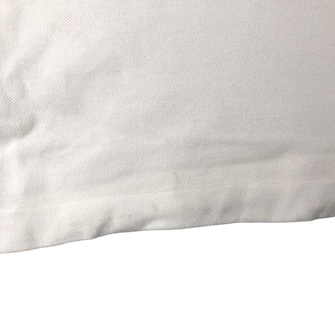 Vintage 1980'S Lacoste short-sleeved polo shirt, Made in France, Size 7, Men's XXL cotton white type Vintage Second Hand
