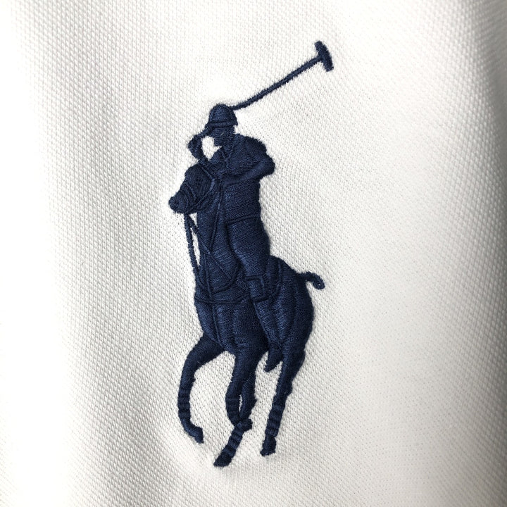 Ralph Lauren POLO RALPH LAUREN CUSTOM FIT Big Pony Short Sleeve Polo Shirt Men's XL cotton white type Vintage Second Hand