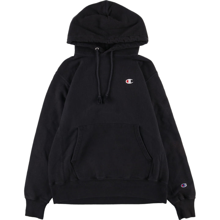 Champion REVERSE WEAVE Reverse Weave Sweat Pullover Hoodie Men's M cotton black type Vintage Second Hand