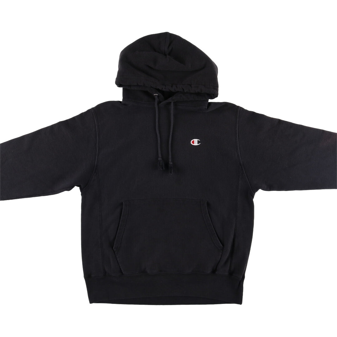 Champion REVERSE WEAVE Reverse Weave Sweat Pullover Hoodie Men's M cotton black type Vintage Second Hand