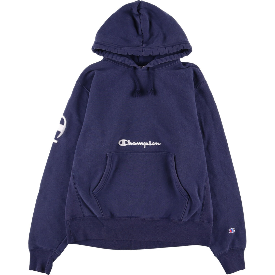 Champion REVERSE WEAVE Reverse Weave Sweat Pullover Hoodie Men's L size cotton navy blue type Vintage Second Hand