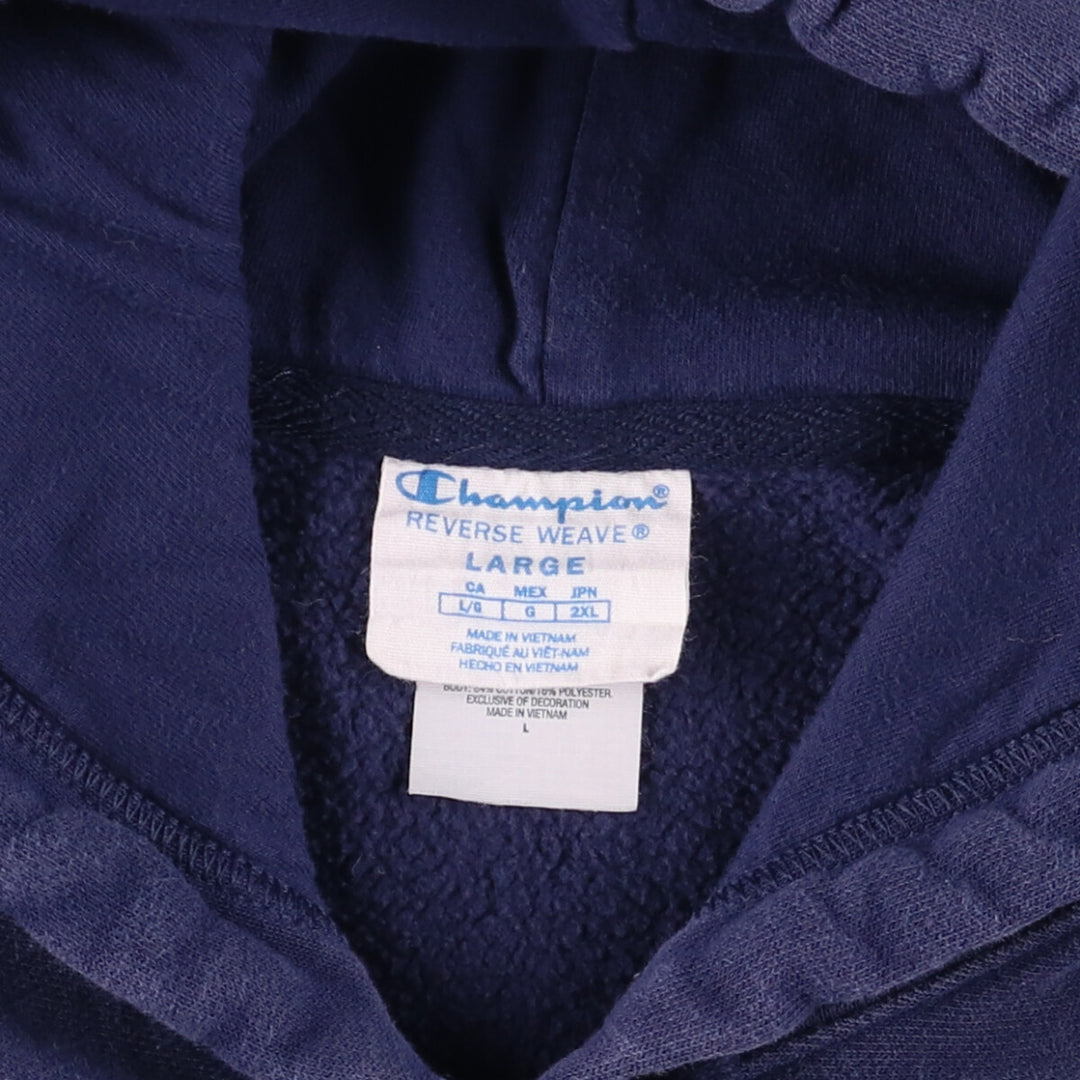 Champion REVERSE WEAVE Reverse Weave Sweat Pullover Hoodie Men's L size cotton navy blue type Vintage Second Hand